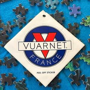 Vuarnet France 1980s VINTAGE Red and Blue Emblem Sticker